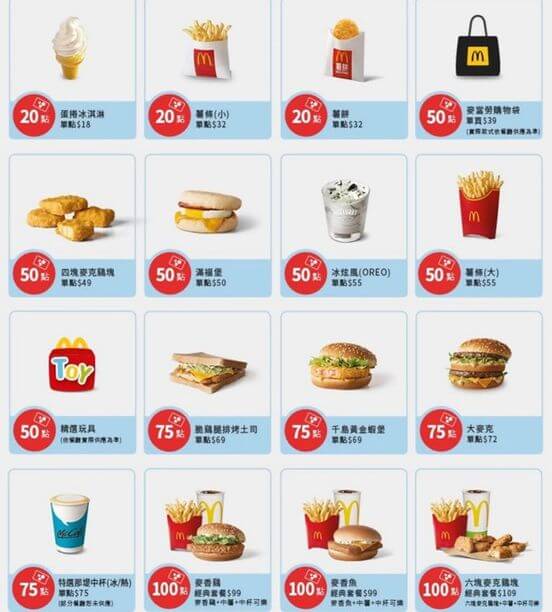 麥當勞點點卡